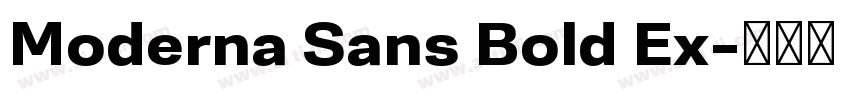 Moderna Sans Bold Ex字体转换